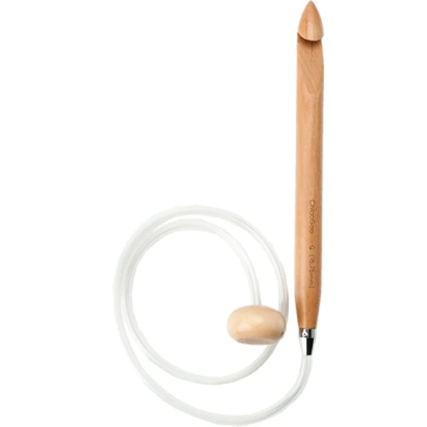 ChiaoGoo Uncinetto Tunisino Wood Bambù, Flessibile (80 cm)