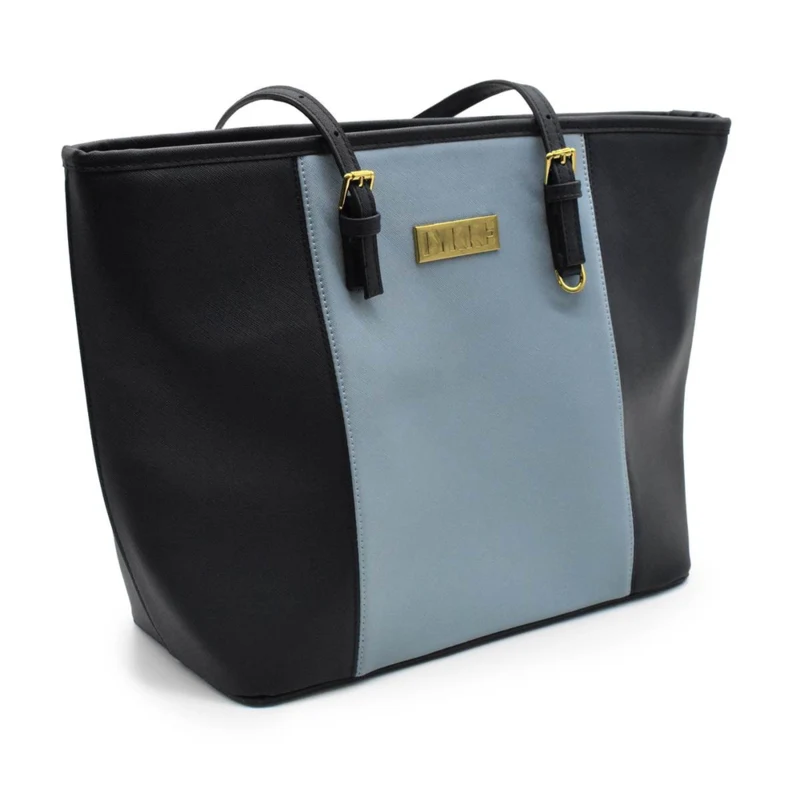 LYKKE Duo Tote Bag Nero/azzurro chiaro