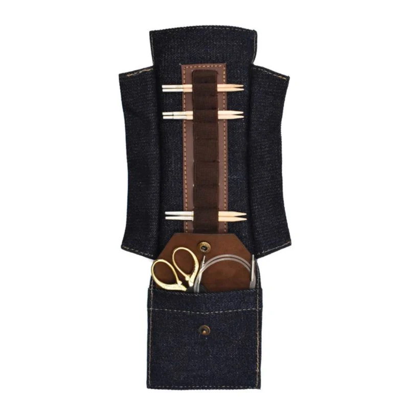 LYKKE Taylor Custodia per punte intercambiabili per ferri circolari, 9 cm Cioccolato