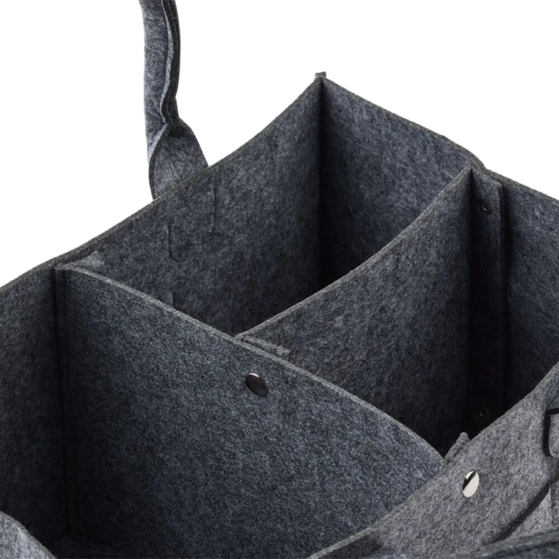 LindeHobby Cesta in Feltro con Bottoni Automatici