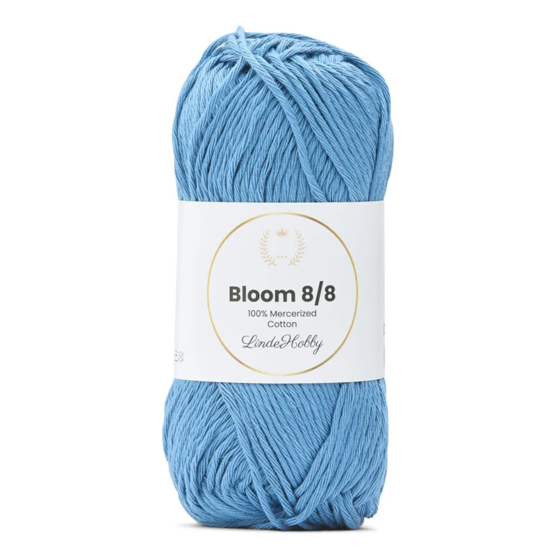 LindeHobby Bloom 8/8 Mercerized Cotton 16 Blu denim