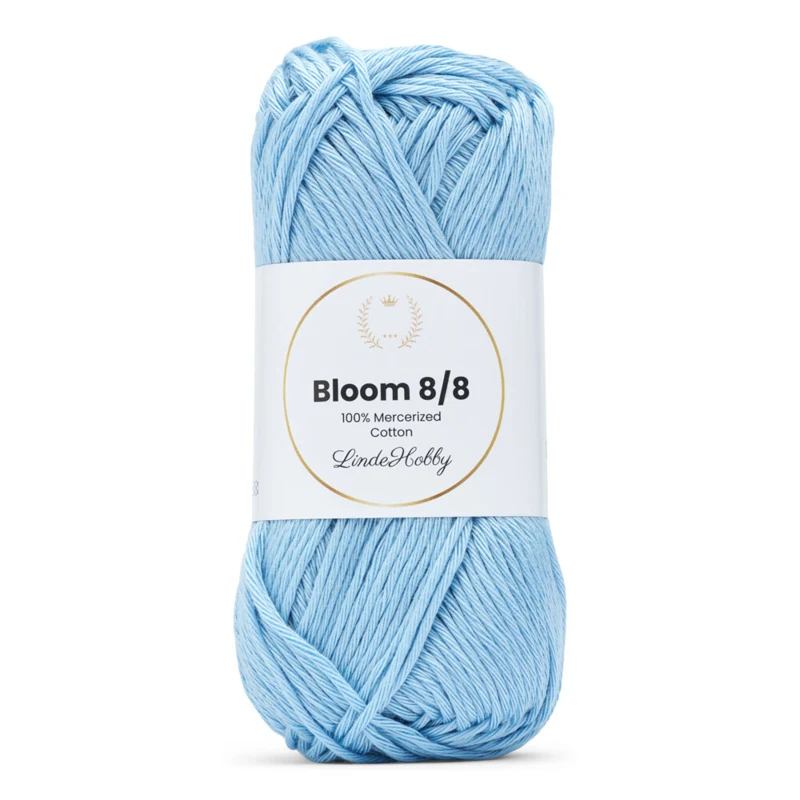 LindeHobby Bloom 8/8 Mercerized Cotton 28 Azzurro bebé