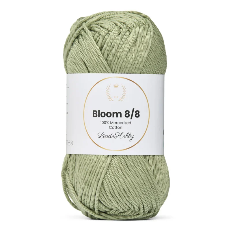 LindeHobby Bloom 8/8 Mercerized Cotton 29 Verde salvia