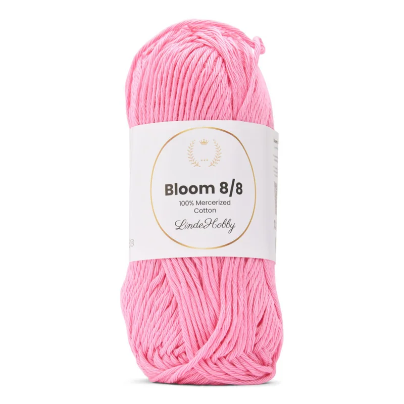 LindeHobby Bloom 8/8 Mercerized Cotton 10 Rosa