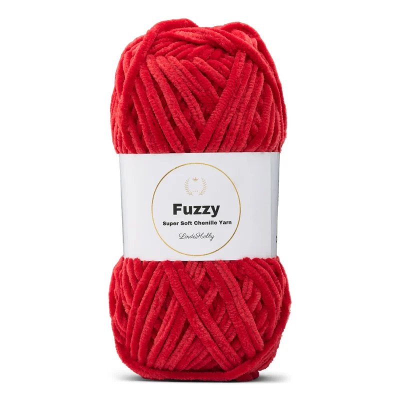 LindeHobby Fuzzy Chenille 27 Rubino