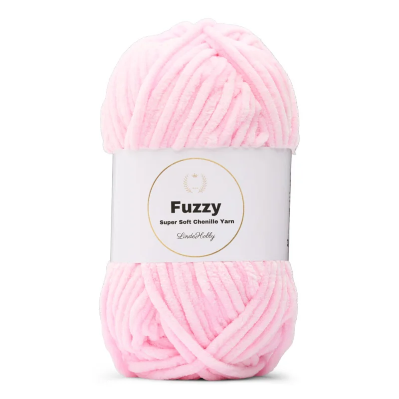 LindeHobby Fuzzy Chenille 04 Rosa baby (Chiaro)