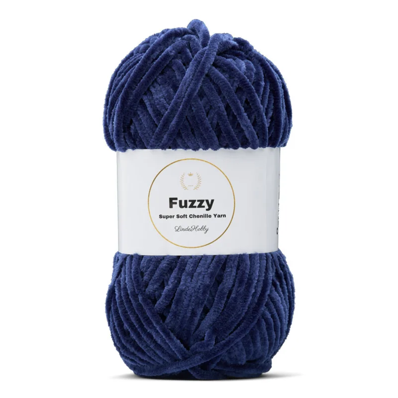 LindeHobby Fuzzy Chenille 17 Blu navy