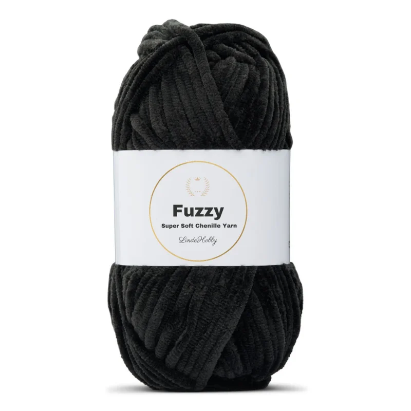LindeHobby Fuzzy Chenille 02 Nero