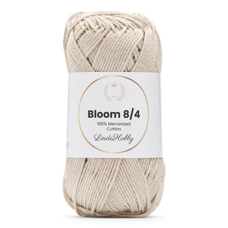 LindeHobby Bloom 8/4 Mercerized Cotton 39 Grigio perla