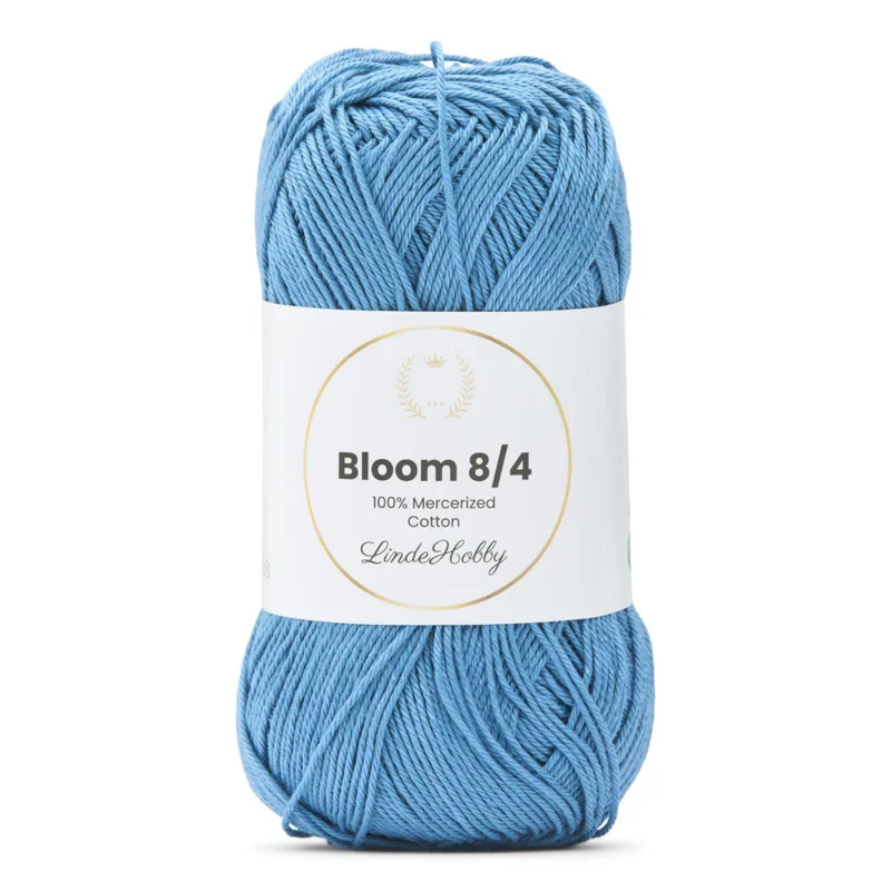 LindeHobby Bloom 8/4 Mercerized Cotton 16 Blu denim