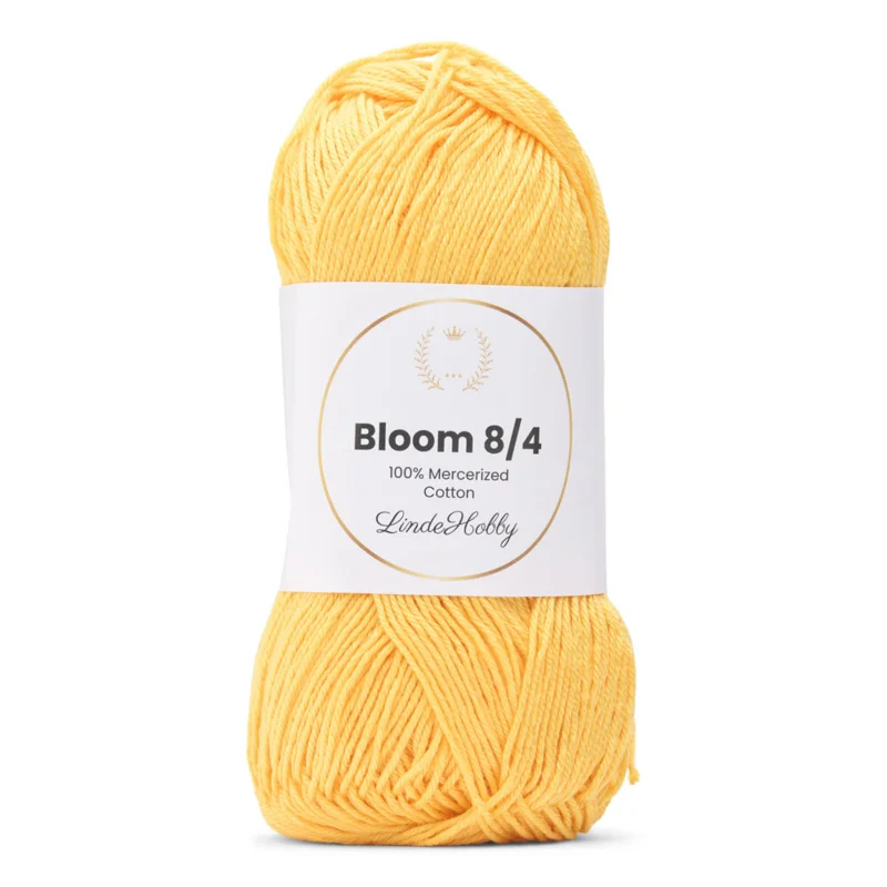 LindeHobby Bloom 8/4 Mercerized Cotton 22 Giallo