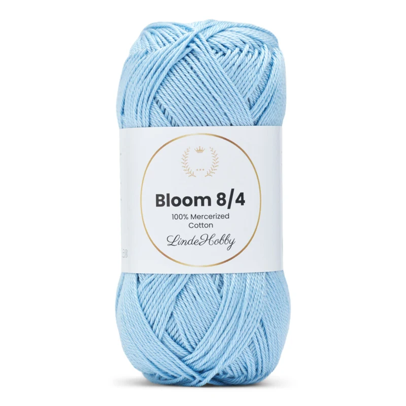 LindeHobby Bloom 8/4 Mercerized Cotton 28 Azzurro bebé