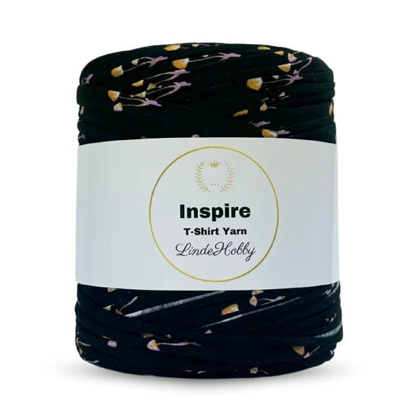 LindeHobby Inspire Print 128 Nero con motivo colorato