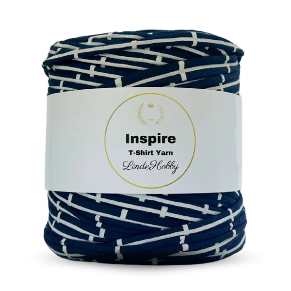 LindeHobby Inspire Print 35 Blu scuro con stampa bianca