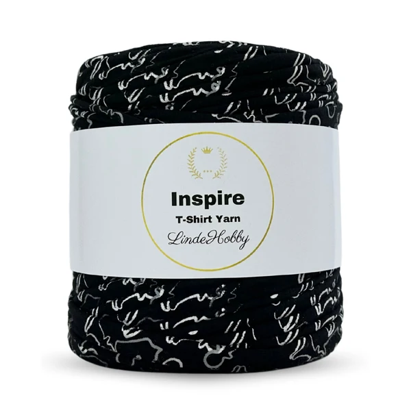 LindeHobby Inspire Print 86 Nero con stampa bianca