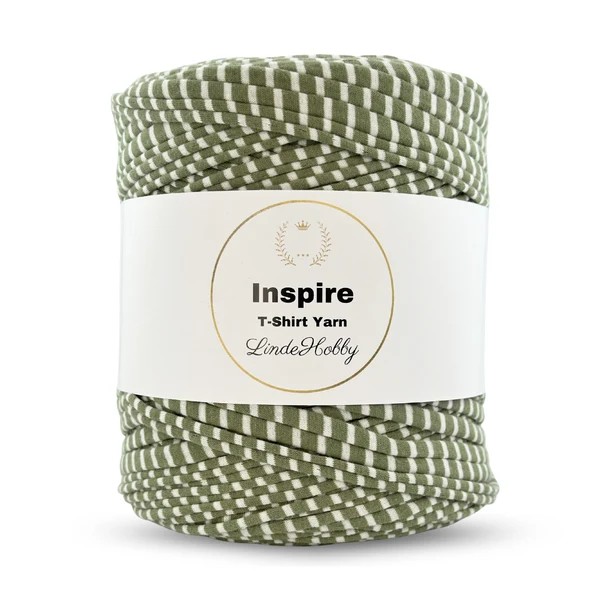 LindeHobby Inspire Print 13 Verde con sottili righe bianche