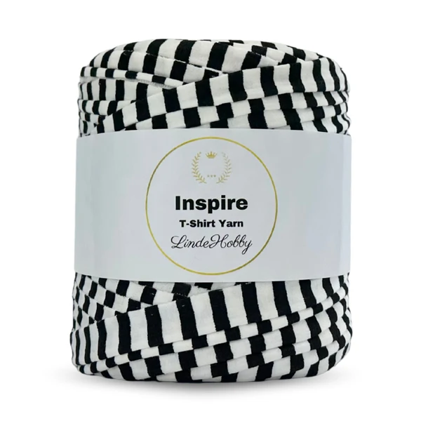 LindeHobby Inspire Print 31 Bianco e nero a righe