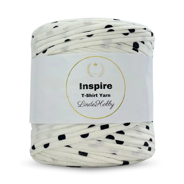 LindeHobby Inspire Print 122 Bianco con stampa nera
