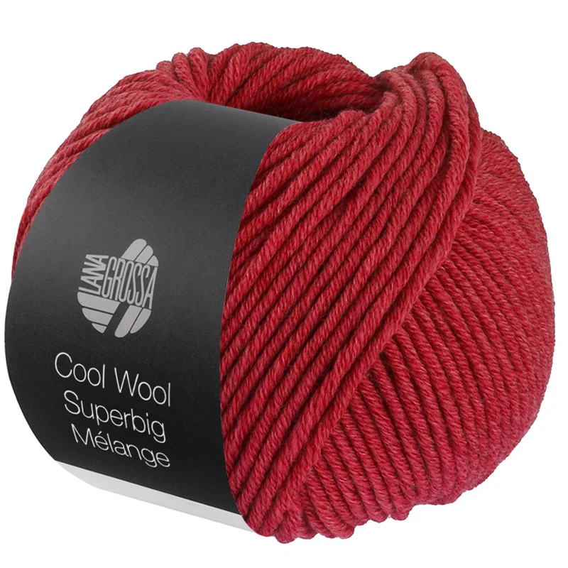 Lana Grossa Cool Wool Superbig 223 Rosso ciliegia melangiato