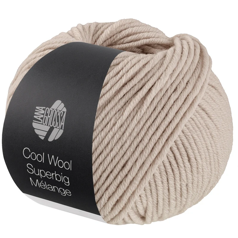 Lana Grossa Cool Wool Superbig 232 Grigio beige melangiato
