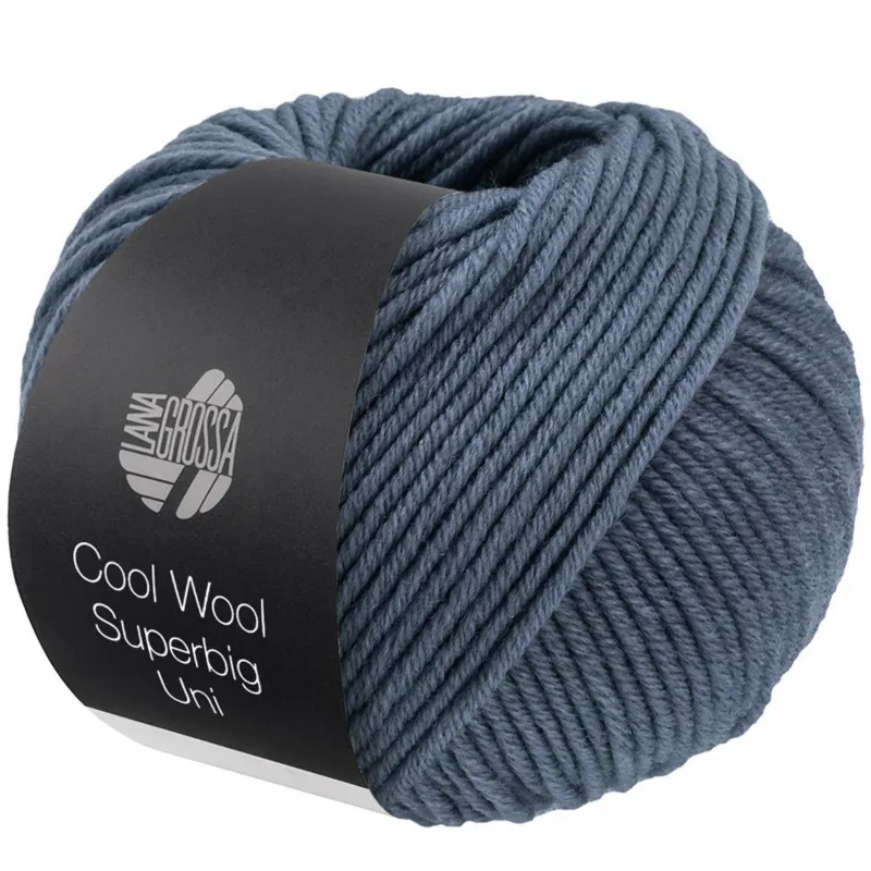 Lana Grossa Cool Wool Superbig 18 Blu acciaio