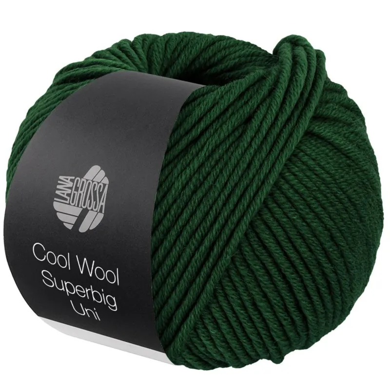 Lana Grossa Cool Wool Superbig 28 Verde bottiglia
