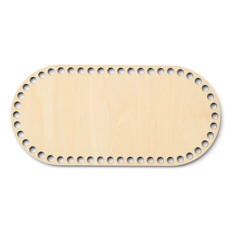 LindeHobby Base per Borsa, Ovale, Compensato 25x12 cm
