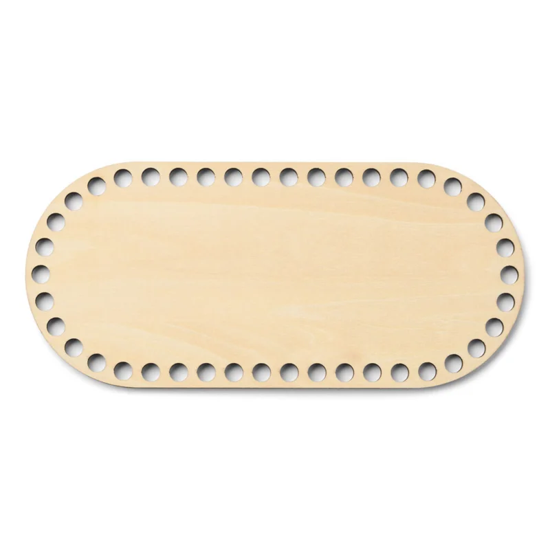 LindeHobby Base per Borsa, Ovale, Compensato 22x10 cm