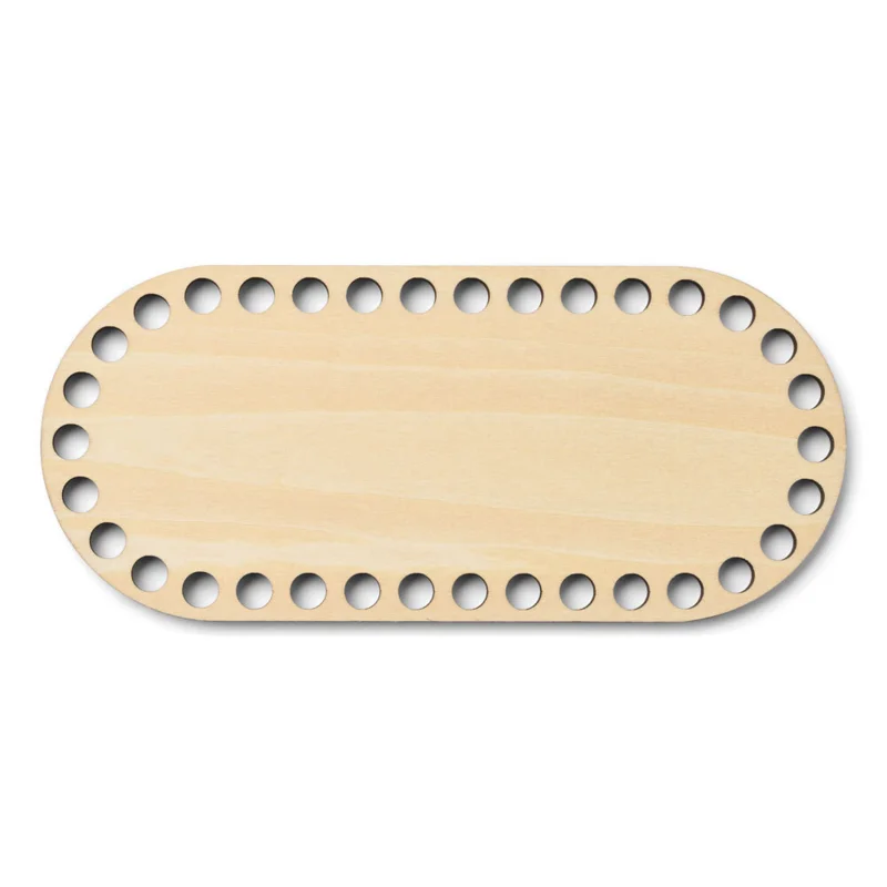 LindeHobby Base per Borsa, Ovale, Compensato 18x8 cm