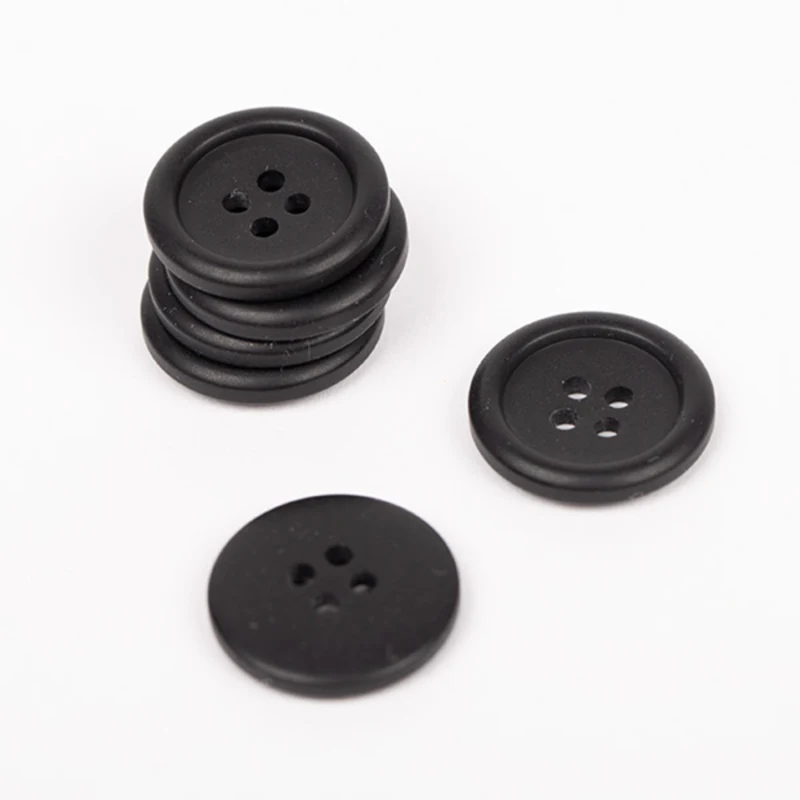 DROPS Matte Black, Bottone, 18 mm (n. 817)