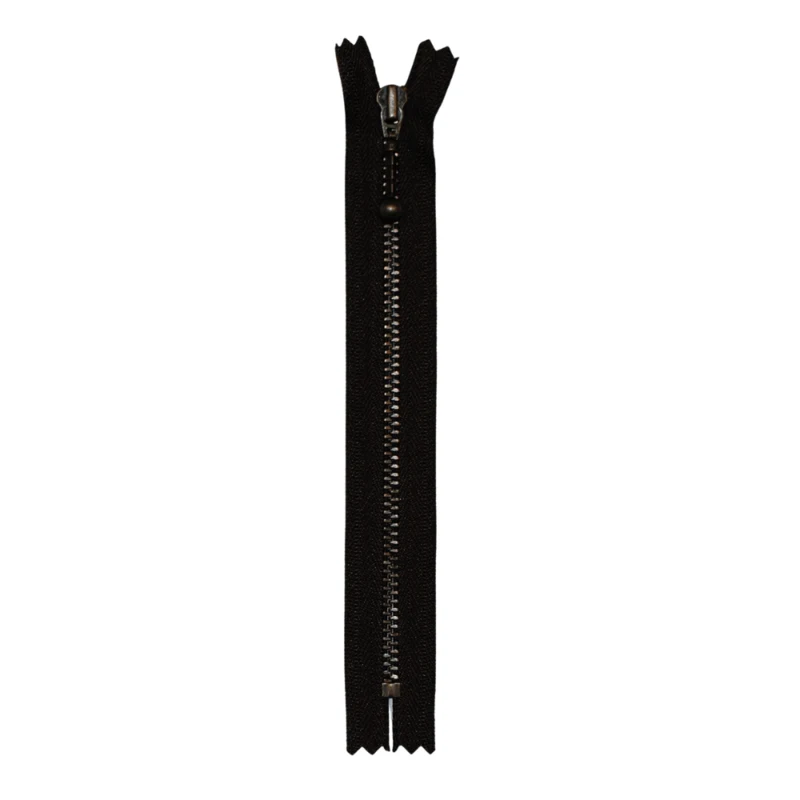 YKK Cerniera Fissa Ottone Antico 4 mm 28 cm 570 Marrone