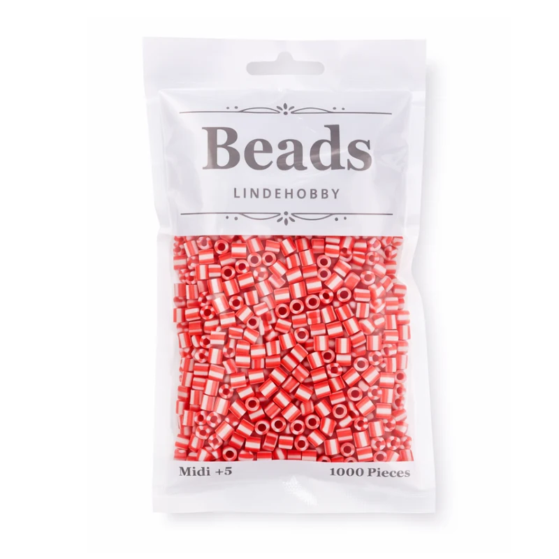 LindeHobby Beads Stripes 07 Menta piperita