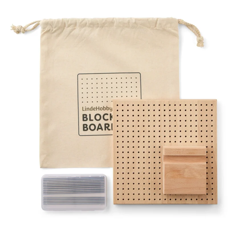LindeHobby Tavoletta da Bloccaggio, Legno, 20x20 cm