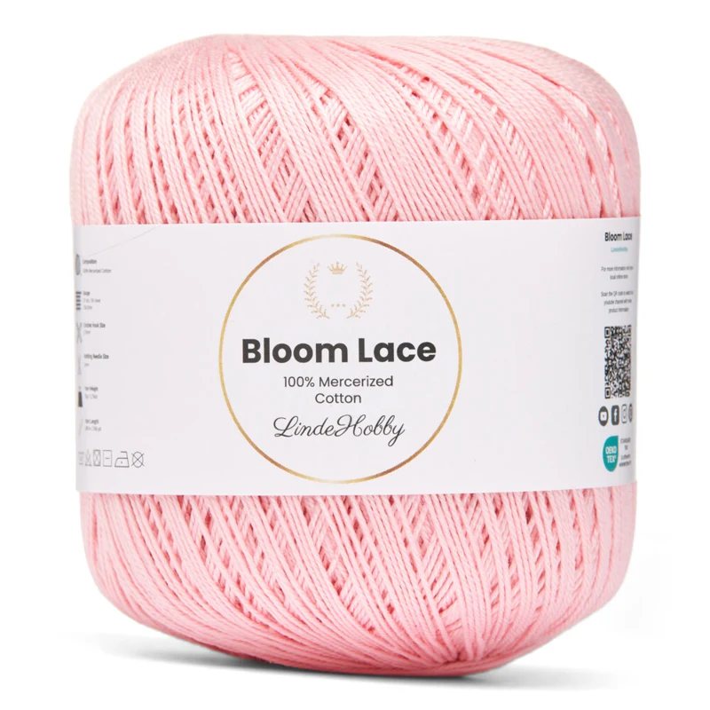 LindeHobby Bloom Lace Mercerized Cotton 09 Rosa chiaro