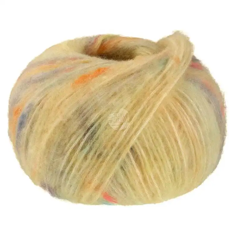 Lana Grossa Cassata 09 Giallo pallido/giallo limone/rosa antico/blu-grigio/viola
