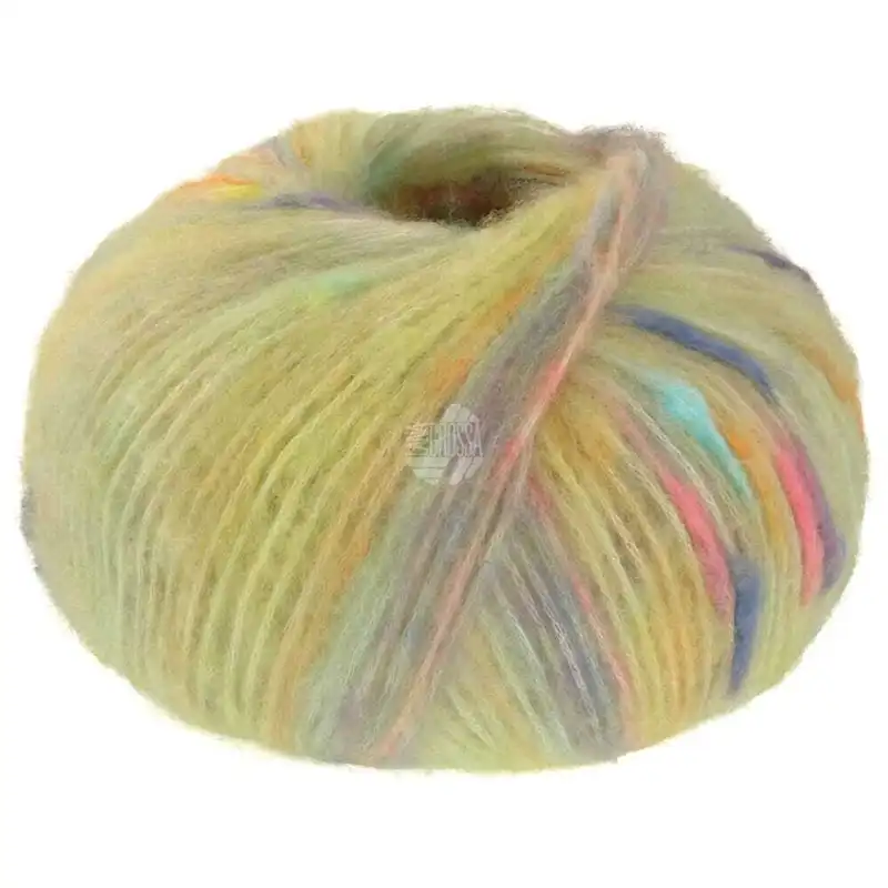 Lana Grossa Cassata 10 Giallo chiaro/pesca/grigio chiaro/verde chiaro/rosa