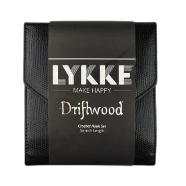 LYKKE Set di Uncinetti Driftwood, Nero, 15 cm