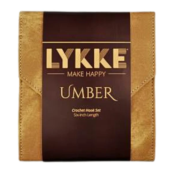 LYKKE Set di Uncinetti Umber, Tan, 15 cm