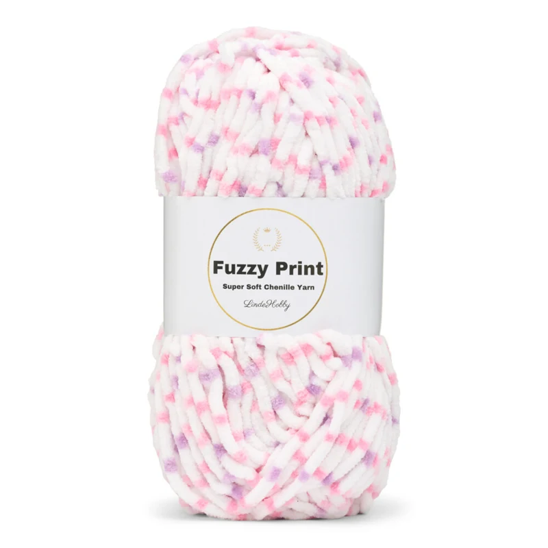 LindeHobby Fuzzy Chenille Print 03 Fiaba