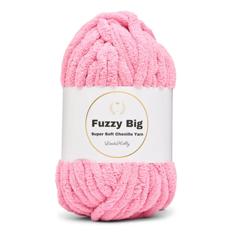 LindeHobby Fuzzy Chenille BIG 14 Rosa scuro