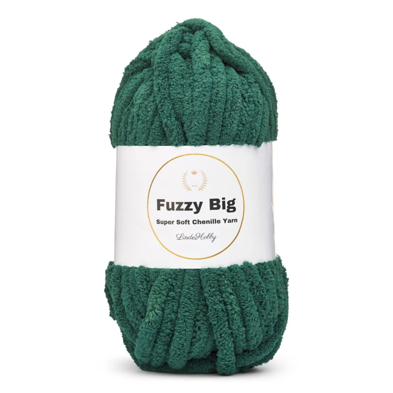 LindeHobby Fuzzy Chenille BIG 28 Smeraldo