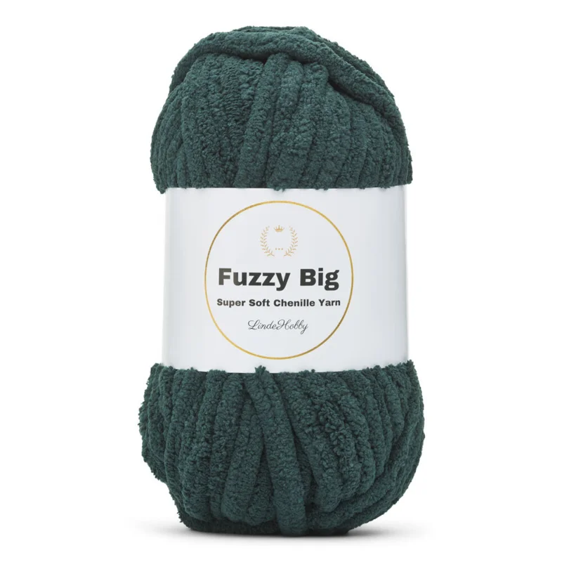 LindeHobby Fuzzy Chenille BIG 19 Verde scuro Nepheline