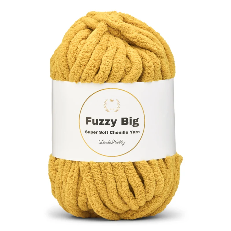 LindeHobby Fuzzy Chenille BIG 23 Ocra dorata
