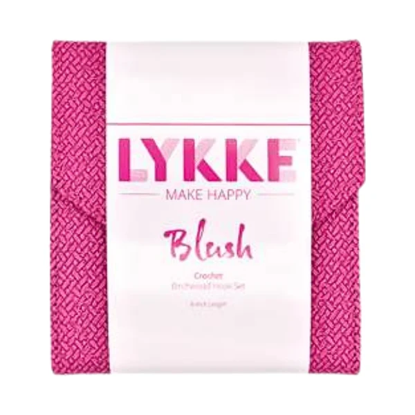 LYKKE Set di Uncinetti Blush, Magenta, 15 cm