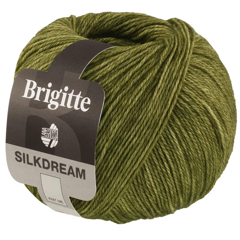 Lana Grossa Brigitte Silkdream 07 Verde oliva