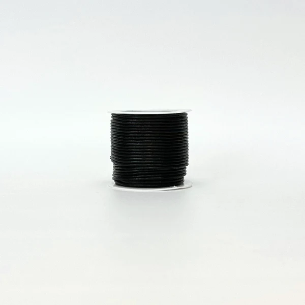 HobbyArts Corda in pelle, 10 m, Nera 1.50 mm