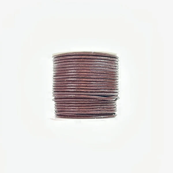 HobbyArts Cordino in pelle, 10 m, Marrone scuro 1.50 mm