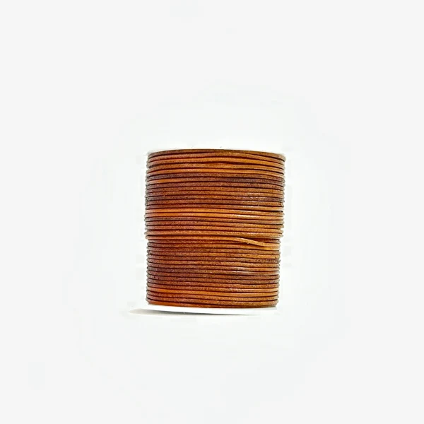 HobbyArts Cordino in pelle, 10 m, Naturale Scuro 1.00 mm
