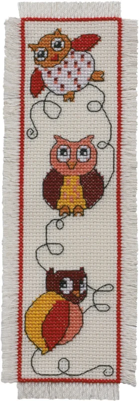 Kit Ricamo Segnalibro Gufo 7 x 22 cm