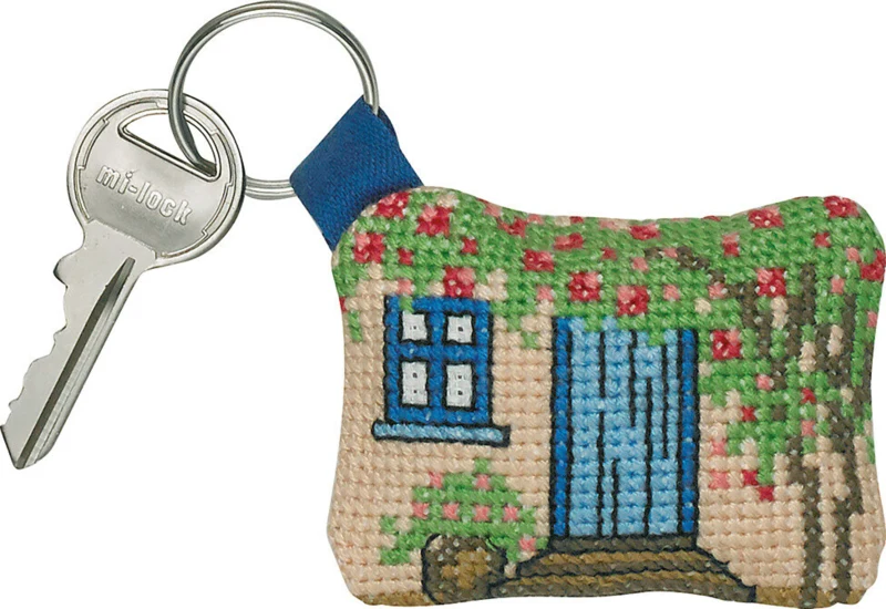Kit da Ricamo Porta Blu 7 x 5 cm